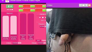 Random guys take control of my estim until I cum hard