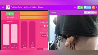 Random guys take control of my estim until I cum hard