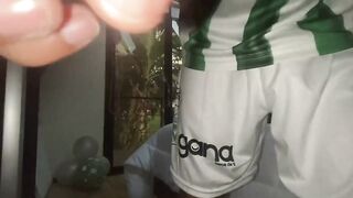 Nike socks stuffed by tight Latino ass raw Venezuela gay soccer stud