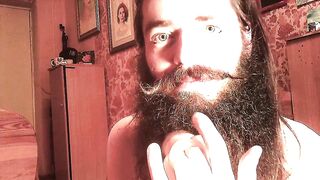 Bearded daddy licks pussy raw raw raw