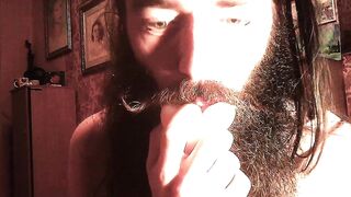 Bearded daddy licks pussy raw raw raw