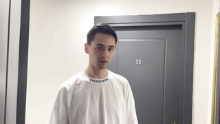 Hotel Room Service Stretched Twink’s Ass Raw and Hard