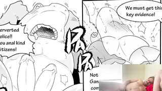 Gay furries yiff hard in bed wrecked by horny cumshots