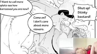 Gay furries yiff hard in bed wrecked by horny cumshots