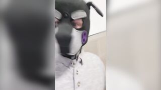 Puppy Boy Can’t Hold It Bursts Pants Outside Bathroom Peeing Ruin