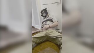 Puppy Boy Can’t Hold It Bursts Pants Outside Bathroom Peeing Ruin