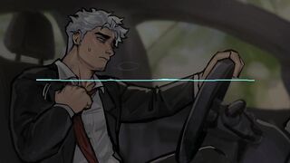 Gay ASMR boss destroyed by big cock huge load coworker anal