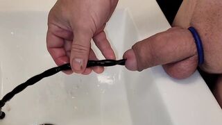 Extreme deep cock sounding wrecks urethra raw stretching