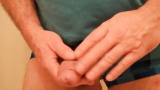 Uncut jerkoff destroyed with thick messy cumshots