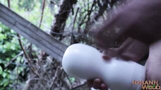 Fleshlight outdoors massive cumshot huge naked gay hunt