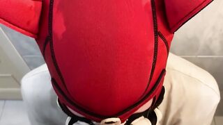Twink gets destroyed by a big dick in the toilet raw and filthy