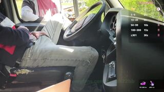 AMATEUR DADDY’S HARD TRUCK BLOWJOB DESTROYS GAGGING MOUTH