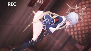 Sunday sucks cock in Honkai Star Rail gay r34 animation