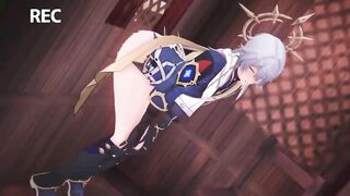 Sunday sucks cock in Honkai Star Rail gay r34 animation