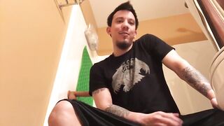 Anal dildo destroyed Will Alderwood until he coughed cumloads