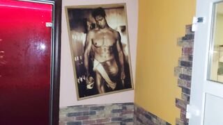 Twink gets destroyed in neon sauna by thick juicy cock while cruising for cum