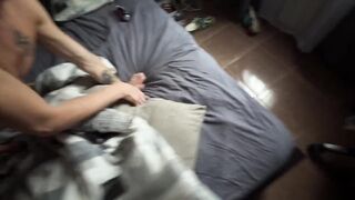 Twink’s casting surprise: big dick bareback fucked gagged cumshot