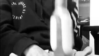 Drill powered pocket pussy raw cumshot leaked