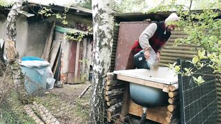 Big Dick Vanlife German forest solo piano anal edging solo masturbation