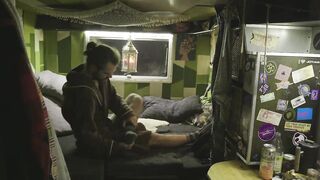 Big Dick Vanlife German forest solo piano anal edging solo masturbation