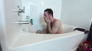 Myles gets pampered in a steamy bath with his soft pink soles teased raw
