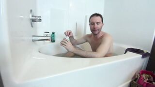 Myles gets pampered in a steamy bath with his soft pink soles teased raw