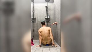 In shower extreme fisting anal rosebud huge toys deepthroat gay chastity