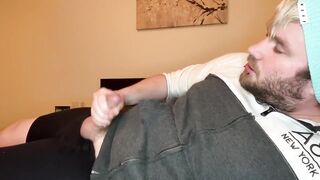 Fucking and glazing a donut with my thick cum hungry mouth