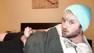 Fucking and glazing a donut with my thick cum hungry mouth