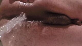 Enema plugged ass squirts on camera gay sole fetish