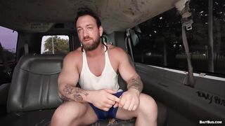 Adam X Lee gets stripped and fucked raw for cash by Andy Adler doggystyle