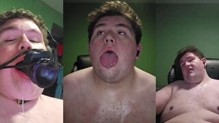 Gay drool mess my dildo gag cock chokes solo HD porn