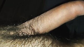 watching my hairy uncut clitty go limp in real time mess with my balls