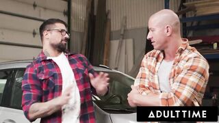 Alex and Cam Crawford’s cock hungry backseat road trip blowjob session