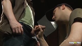 Daddies destroy throats and rim dripping asses raw thick cocks