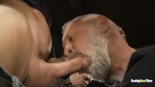 Daddies destroy throats and rim dripping asses raw thick cocks