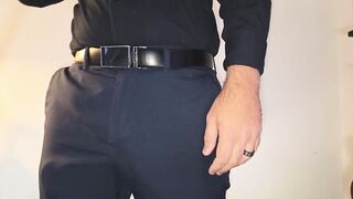 CEO bulge tease turns office review into massive cumshot