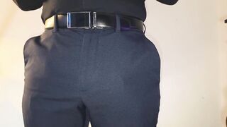 CEO bulge tease turns office review into massive cumshot
