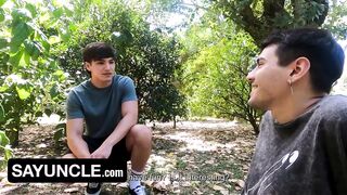 Uncut Latino Twinks Get Stuffed Raw In The Park No Condom Messy Blowjob