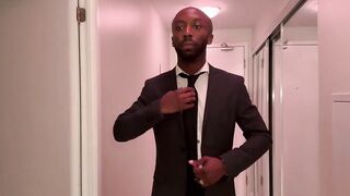 Suit up Shawn Connor swallow every drop home from work
