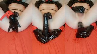My Pony Dildo Destroyed My Ass While I Choked On Cum