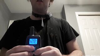 Shock Collar Torture a Teen Self Abusing Solo