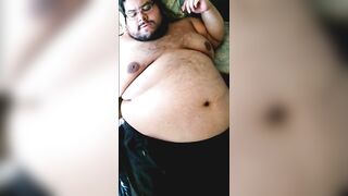 Superchub Shaking His Belly in Slow Mo Gushing Hot Loads