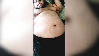 Superchub Shaking His Belly in Slow Mo Gushing Hot Loads