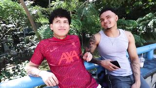 Brittish hunk Leandry gets his tight twink ass wrecked by that giant cock raw and bareback