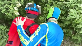 MX Gays Outdoor Fun bareback anal puppy play cumshot public sex