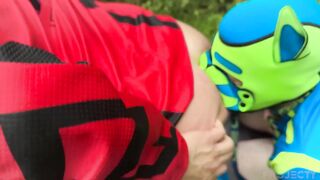 MX Gays Outdoor Fun bareback anal puppy play cumshot public sex