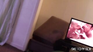 Worthless slut gets bred raw in gay gangbang with big dick cumshots everywhere