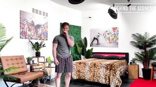 Gay couple fit amateur BTS Kane Hardy gets throat wrecked by huge cock