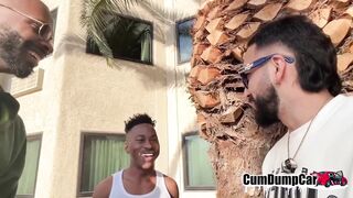Monster BBC pounds black twink until he’s cum flooded drooling raw